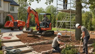 Cincinnati, OH tree service team providing professional landscaping and tree care for residential properties