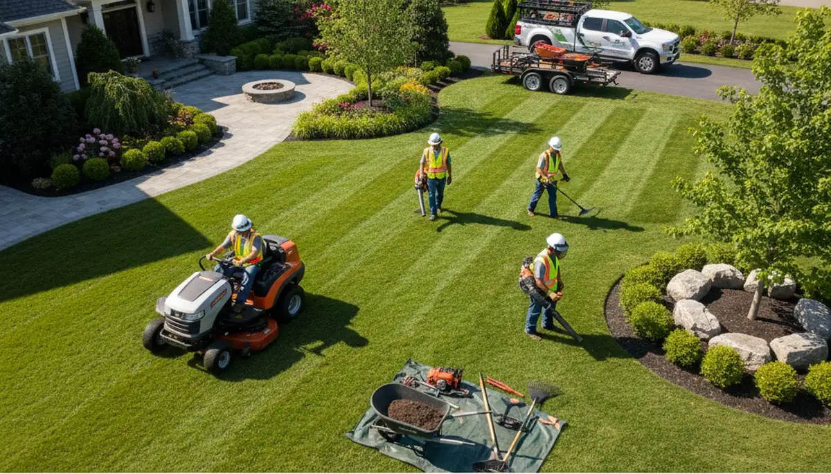 Cincinnati, OH tree service crew providing expert tree removal and landscaping services