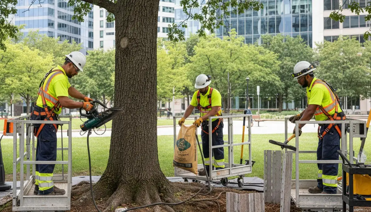 Root protection services in Cincinnati, OH for healthy tree roots and stable trees