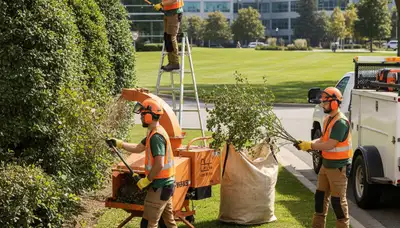 Cincinnati, OH shrub removal by Arbor Tree Care for overgrown yard cleanup