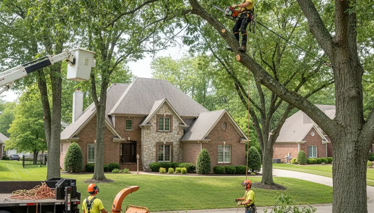 Tree service crew providing tree removal in Cincinnati, OH