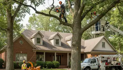 Tree service crew providing professional tree removal in Cincinnati, OH