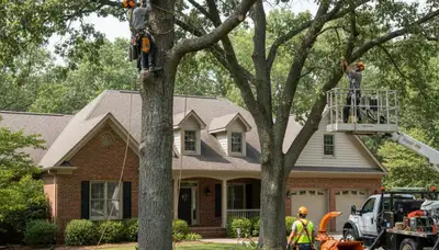 Tree removal crew serving Cincinnati, OH with professional arborist service